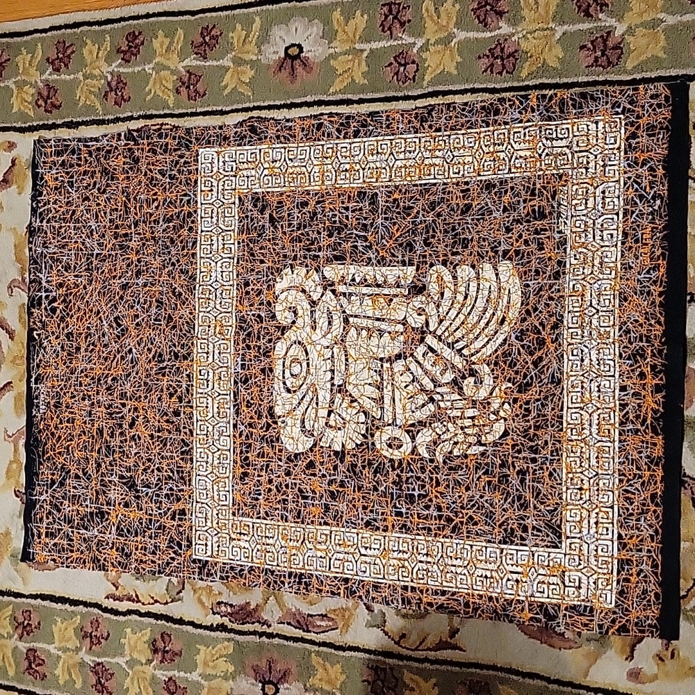 Escalera Batik printed fabric panel for crafting 30"x45.5"